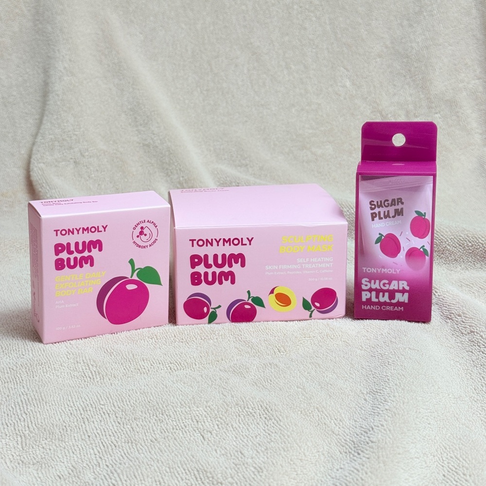TONYMOLY Plum Bum Body Care Set - NEW! - Picture 1 of 4